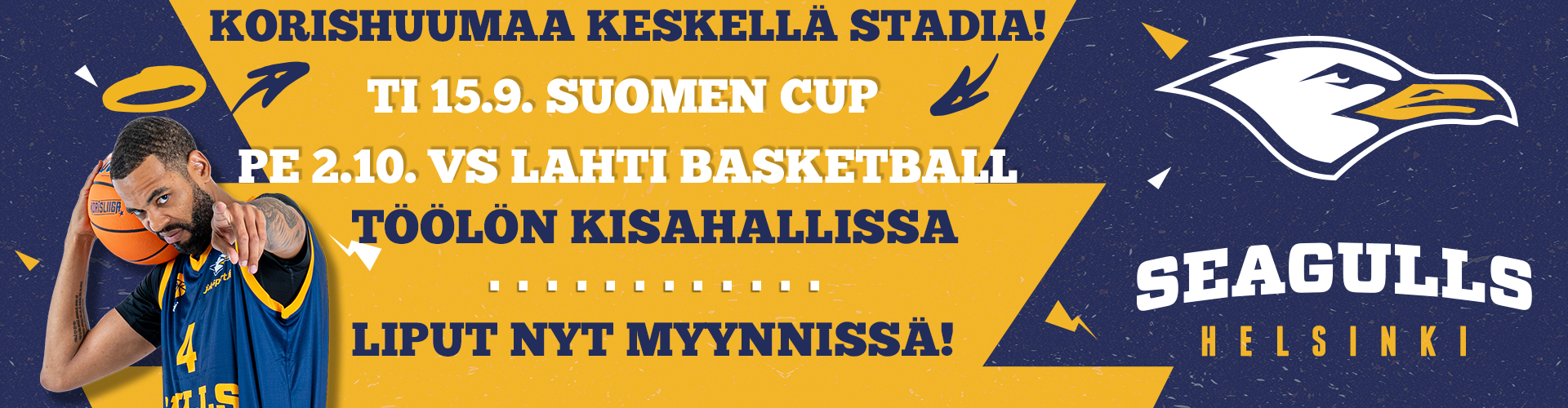 Paraati / Helsinki Seagulls kotiottelut 2026-2027